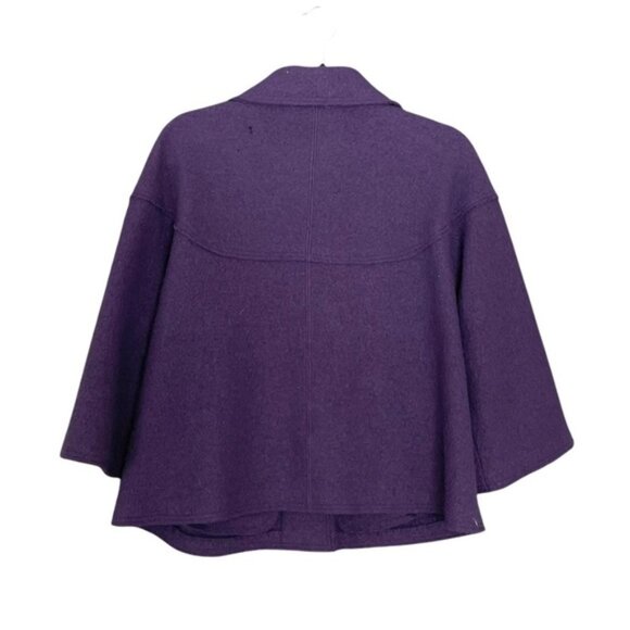 GELCO Vintage Wool Button Front Cropped Jacket Purple 16 UK - Picture 4 of 12